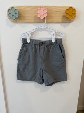 Rylee + Cru Charcoal Gray Elastic-Waist Kids Shorts
